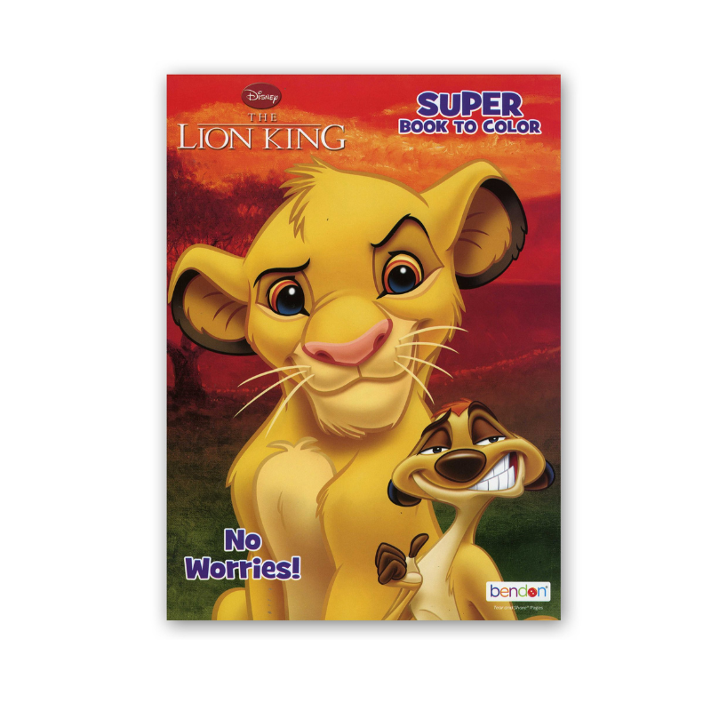 BAZIC Lion King Colouring Book