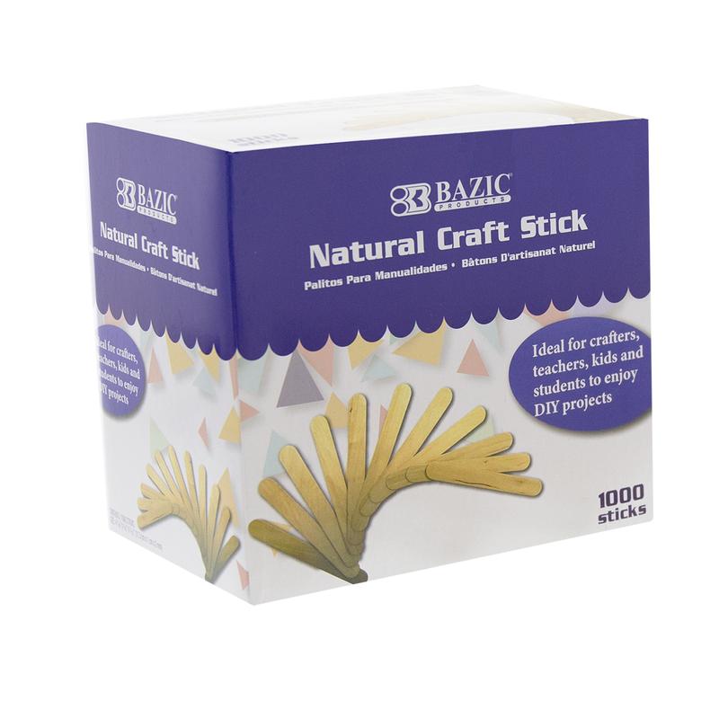 BAZIC Natural Craft Stick (1000/Pack)