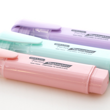 Load image into Gallery viewer, BAZIC Pastel Highlighters w/ Pocket Clip (4/Pack)
