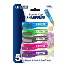 Load image into Gallery viewer, BAZIC Pencil&#39;s Cap Sharpener (5/pack)
