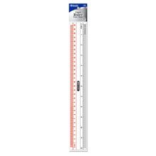 Load image into Gallery viewer, BAZIC 12&quot; / 30cm Claro Transparent Plastic Ruler
