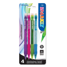 Load image into Gallery viewer, BAZIC Electra Sparkly 0.7mm Mechanical Pencil w/ Glitter Grip (4/Pack)
