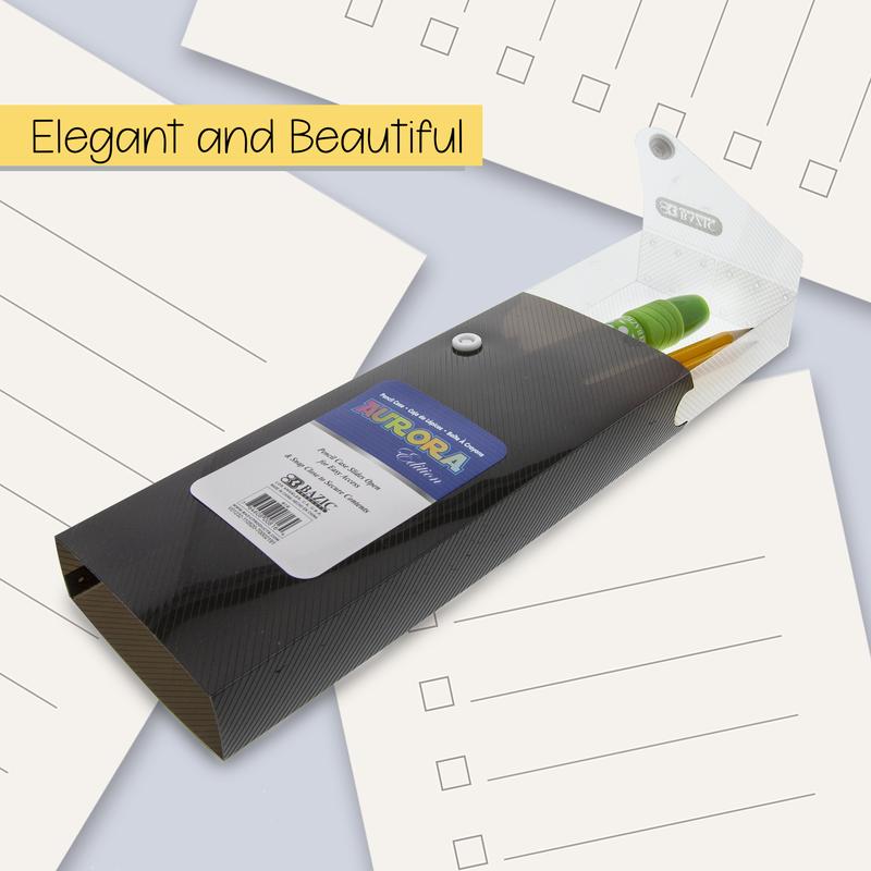 BAZIC Translucent Slider Pencil Case