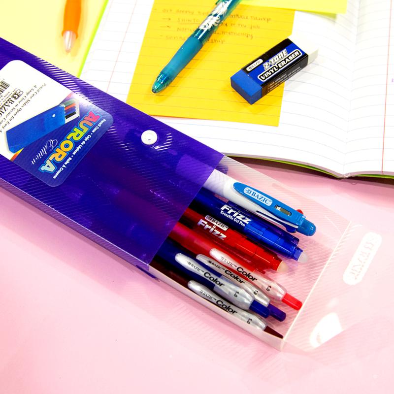 BAZIC Translucent Slider Pencil Case