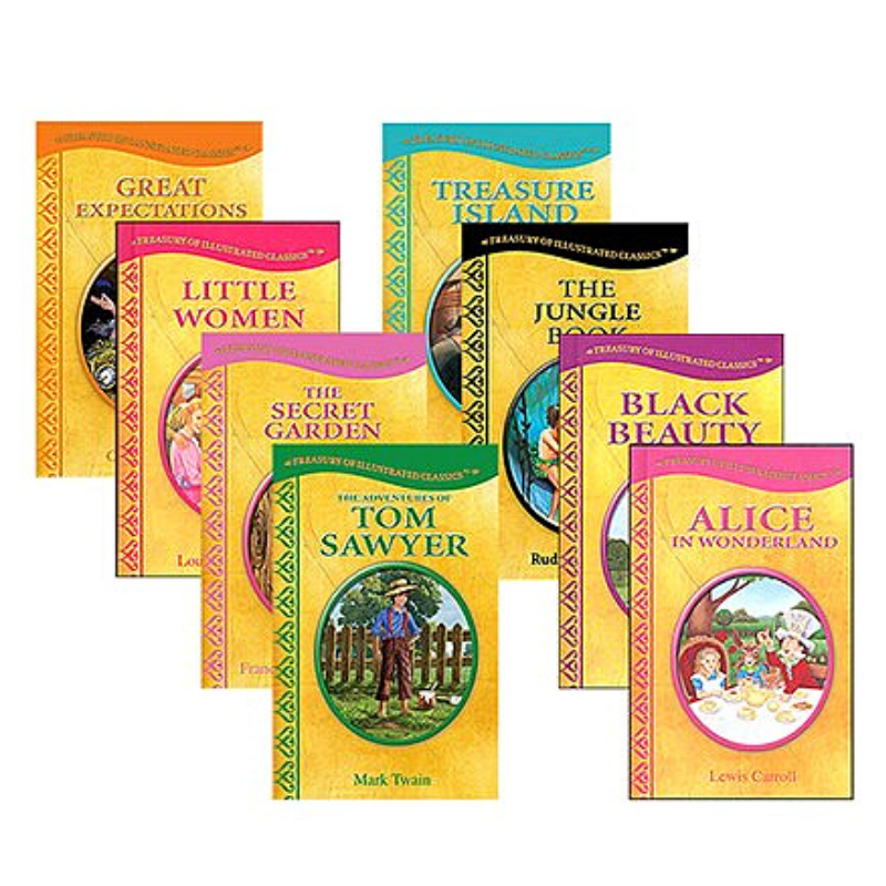 BAZIC Treasury of Illustrated Classics Hardcover Storybooks