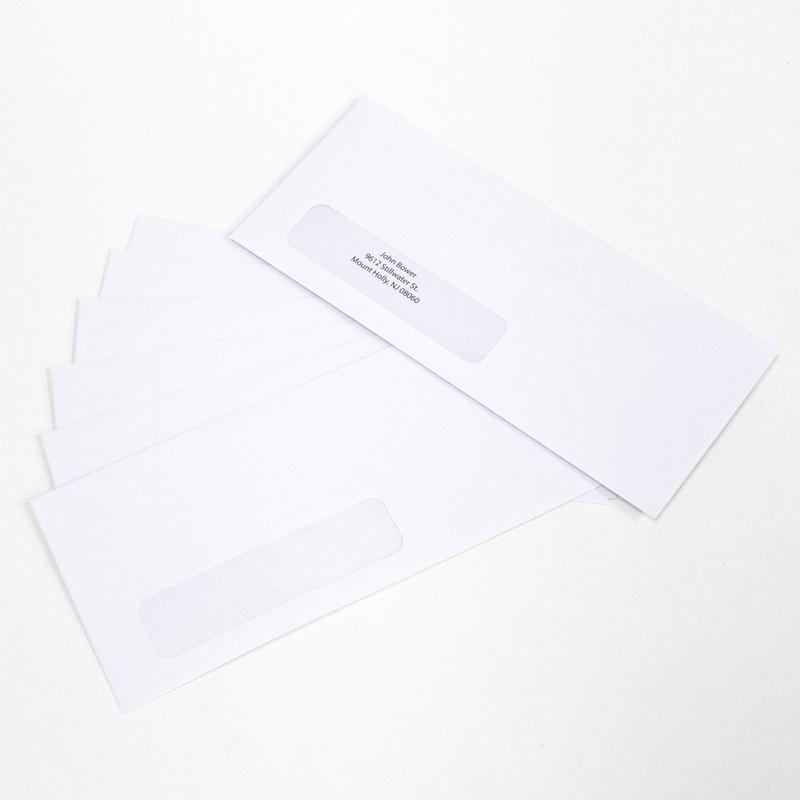 BAZIC #10 Self-Seal White Single Window Envelopes (500/Pack)