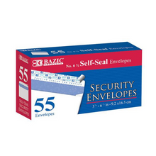 Load image into Gallery viewer, BAZIC #6 3/4 Self-Seal Security Envelope (55/Pack)
