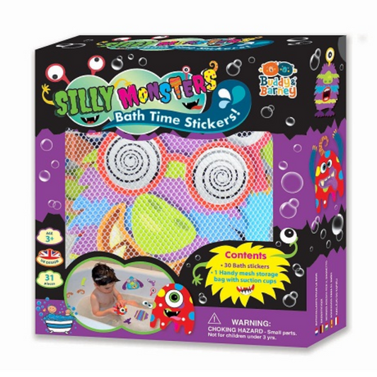 Buddy & Barney Bath Stickers - Silly Monsters