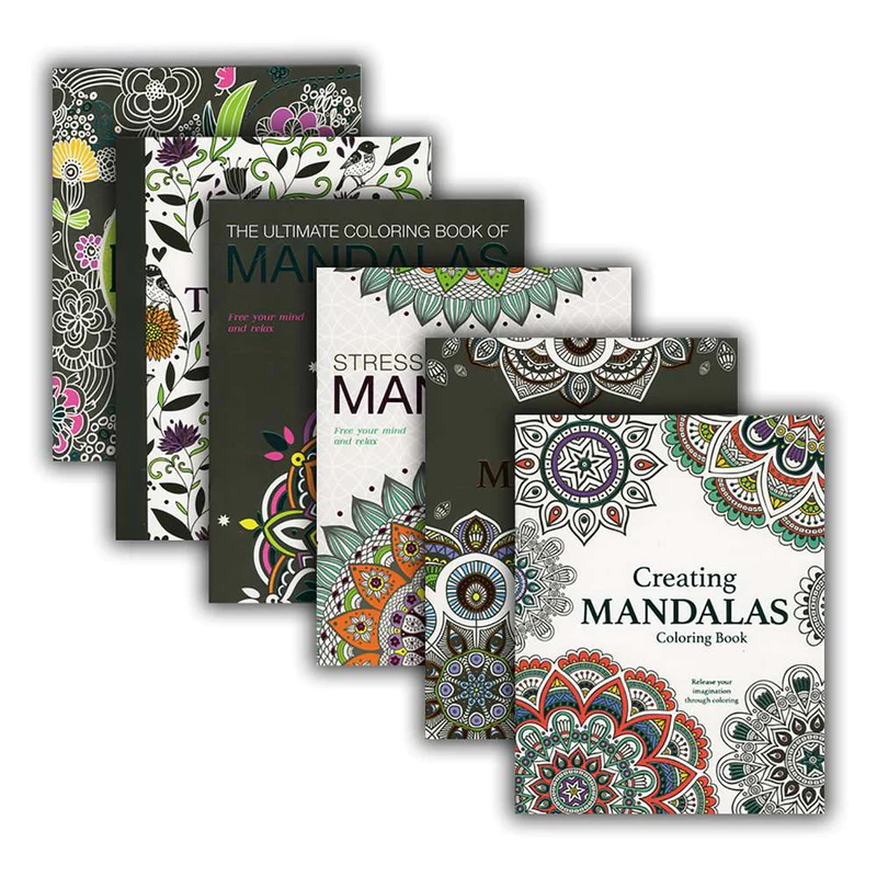 BAZIC Mandalas Colouring Book for Adults