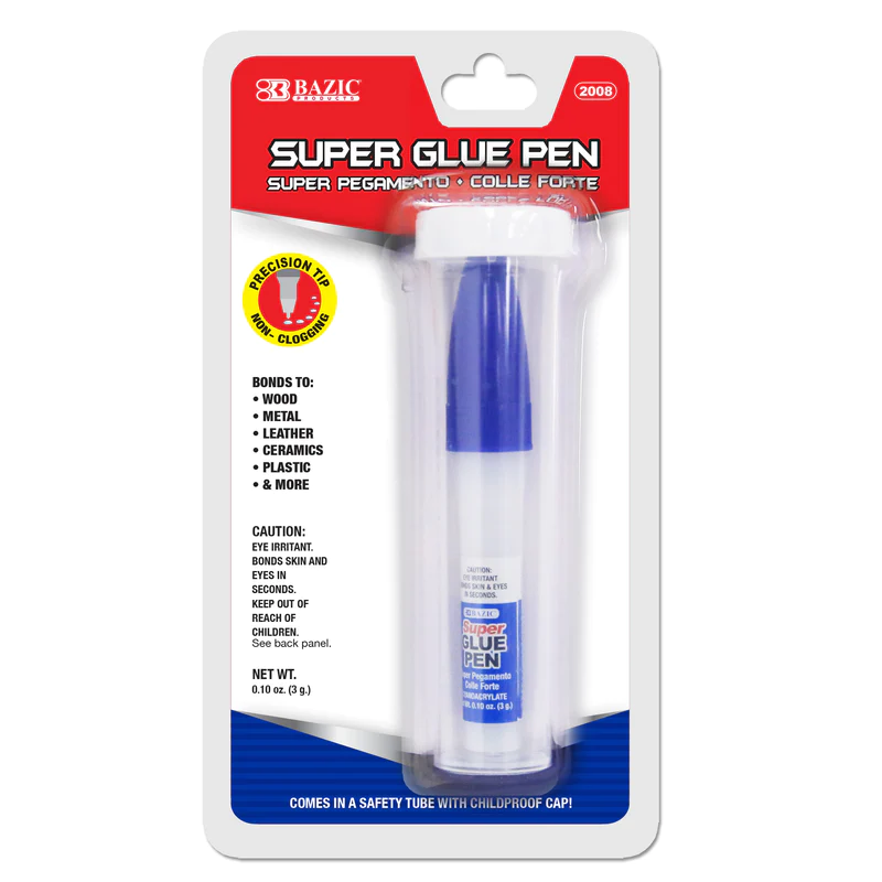 BAZIC 0.1oz / 3g Super Glue Pen with Precision Tip