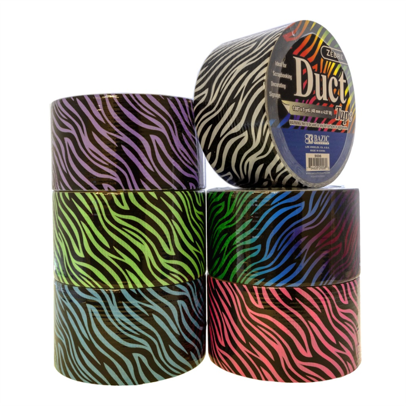 BAZIC 1.88" X 5 Yards Zebra Series Duct Tape