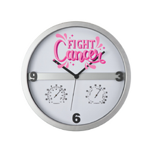 Load image into Gallery viewer, Breast Cancer Awareness Half Display Wall Clock - Multiple Designs
