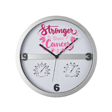 Load image into Gallery viewer, Breast Cancer Awareness Half Display Wall Clock - Multiple Designs
