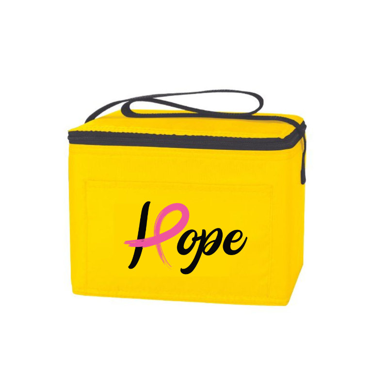 Breast Cancer Awareness Rectango Cooler Lunch Bag - Hope