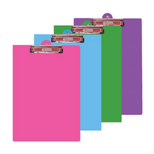 Load image into Gallery viewer, BAZIC Bright Colour PVC Standard Clipboard w/ Low Profile Clip
