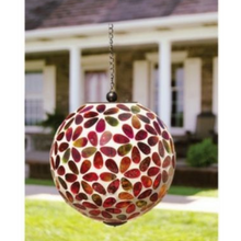 Load image into Gallery viewer, Carson Home Accents Multicololour Mosaic Solar Ball
