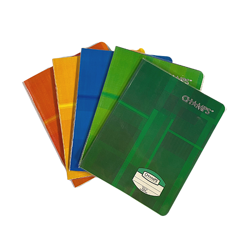 Champs Exercise Book With Clear Jacket Cover - Single Line - 8" x 6¼" - 40shts / 80pgs