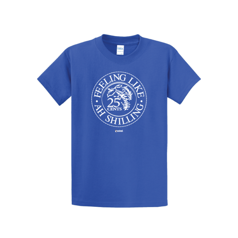 Coskel – Blue Essential T-Shirt – Feeling Like Ah Shilling