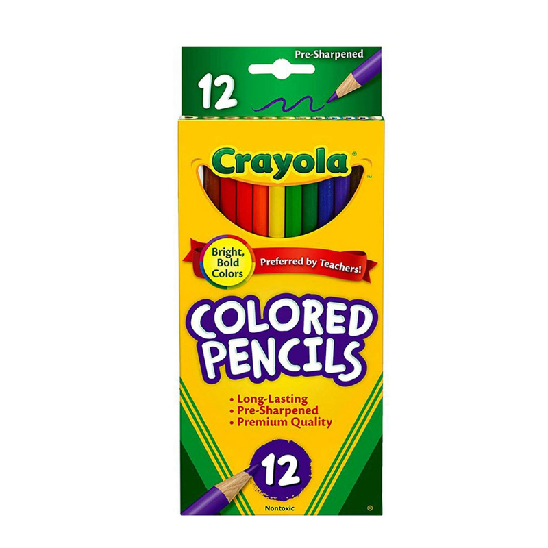 Crayola Long Coloured Pencils (12/Pack)