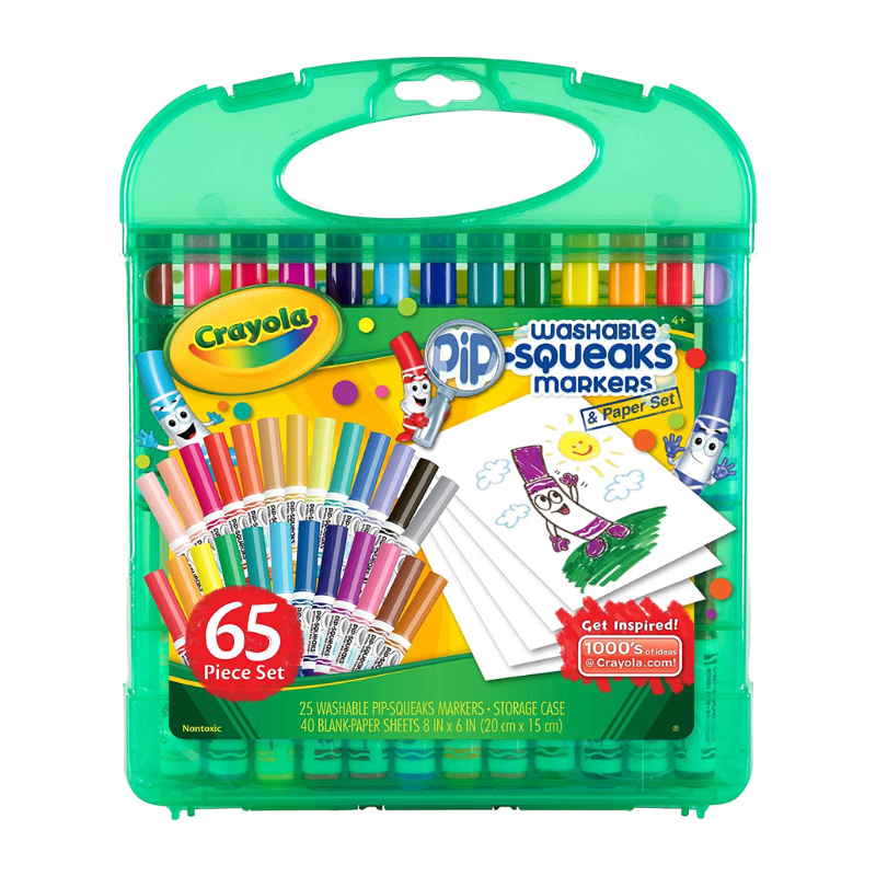 Crayola Pip-Squeaks 65pc Washable Marker & Paper Set