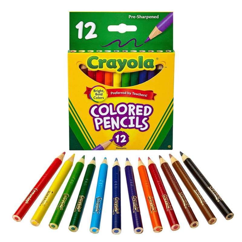 Crayola Short Coloured Pencils (12/Pack)