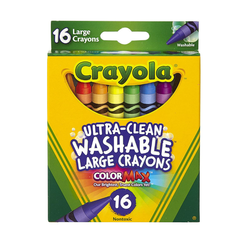 Crayola Ultra Clean Large Washable Crayons (16/Pack)