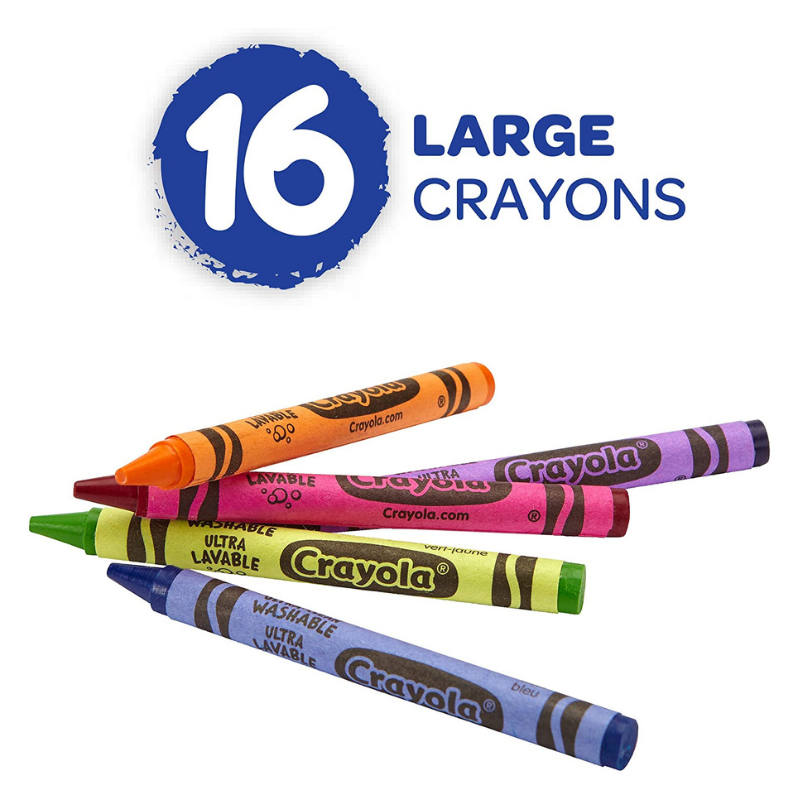 Crayola Ultra Clean Large Washable Crayons (16/Pack)