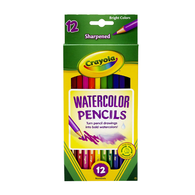 Crayola Waterolour Coloured Pencils (12/Pack)