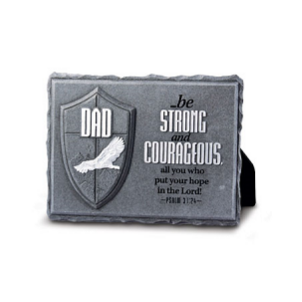 Lighthouse He Is Your Shield Dad Plaque