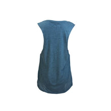 Load image into Gallery viewer, Deftment - Flowy Scoop Muscle Tank (S) - Heather Deep Teal
