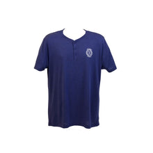 Load image into Gallery viewer, Deftment - Short Sleeve Henley (L) - Navy
