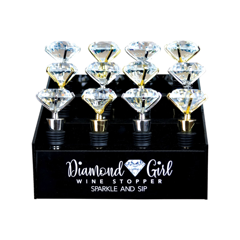 Diamond Girl Sparkle & Sip Wine Stopper