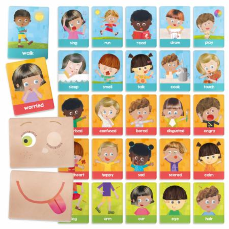 Headu Flashcards Emotions and Actions Montessori