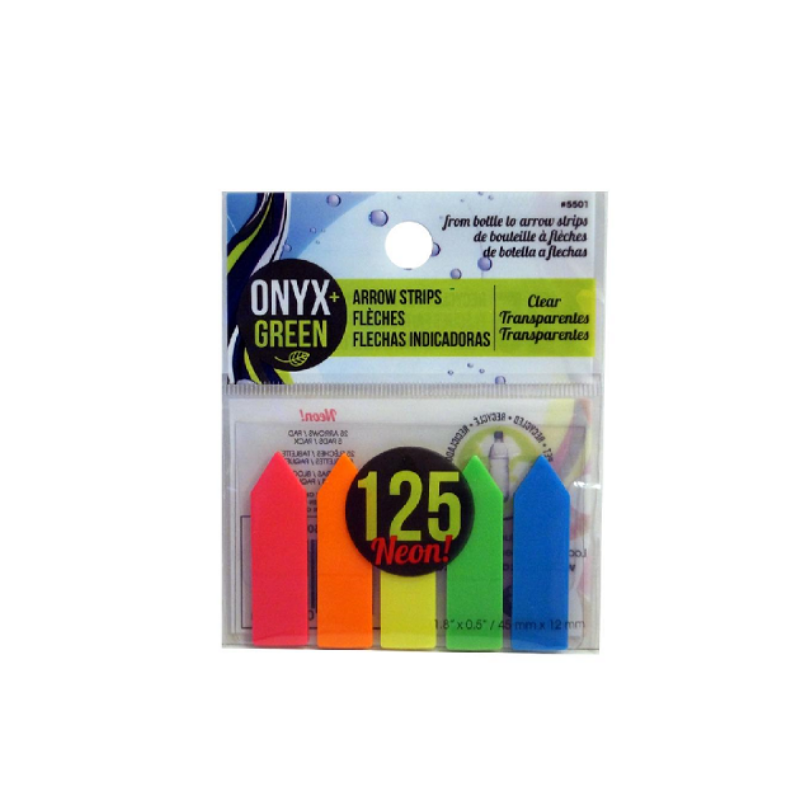 Onyx & Green Eco-Friendly 125pk Arrow Strips