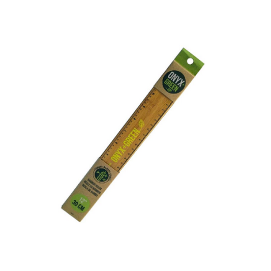 Onyx & Green Eco-Friendly 12″ Bamboo Ruler