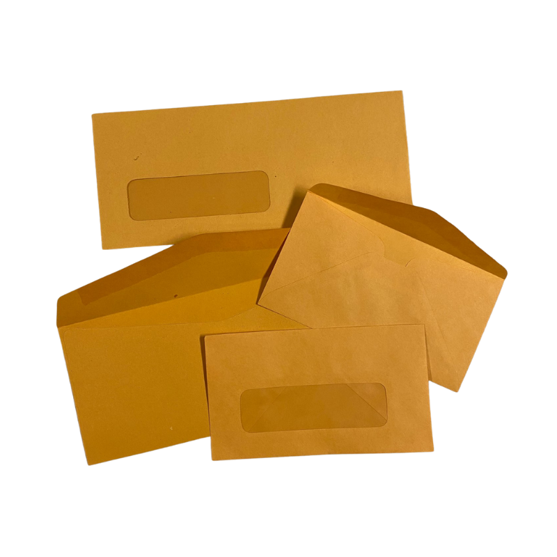 Manilla Envelope with Window - Assorted Sizes