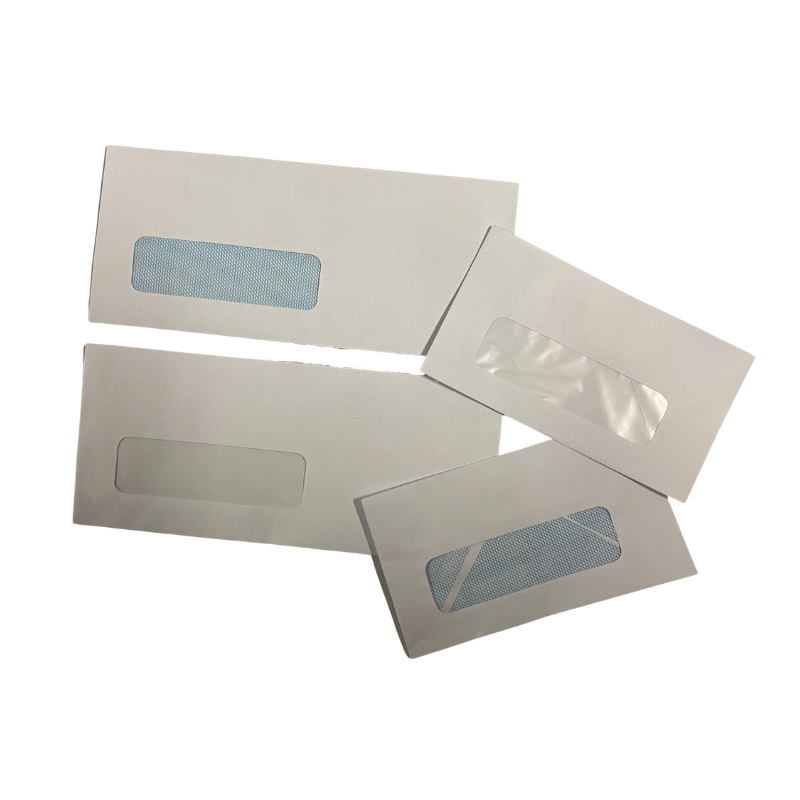 White Envelope with Window - Assorted Sizes
