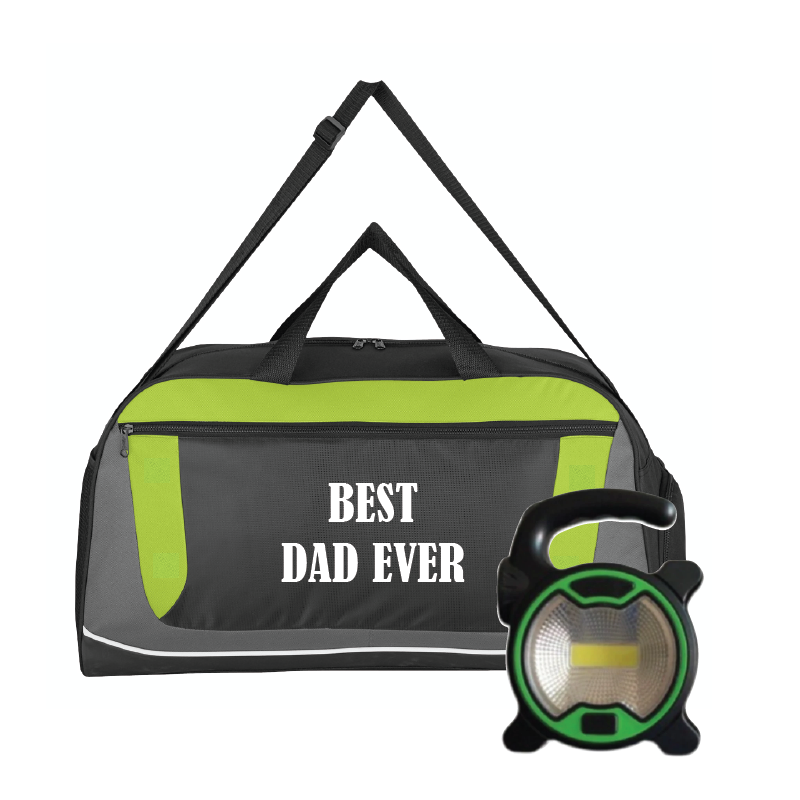 Best Dad Ever Bundle - Duffel Bag and Carry Light