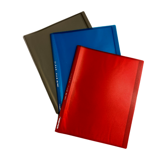 Foldermate A4 20 Pocket Display Book - Assorted Colours
