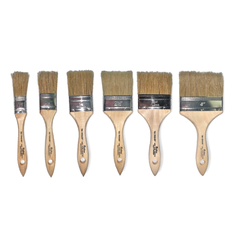 Fooler Paint Brush with Light Brown Handle