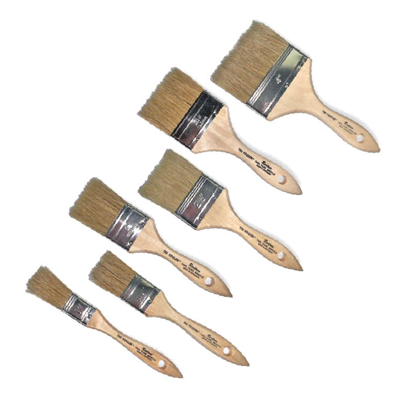 Fooler Paint Brush with Light Brown Handle