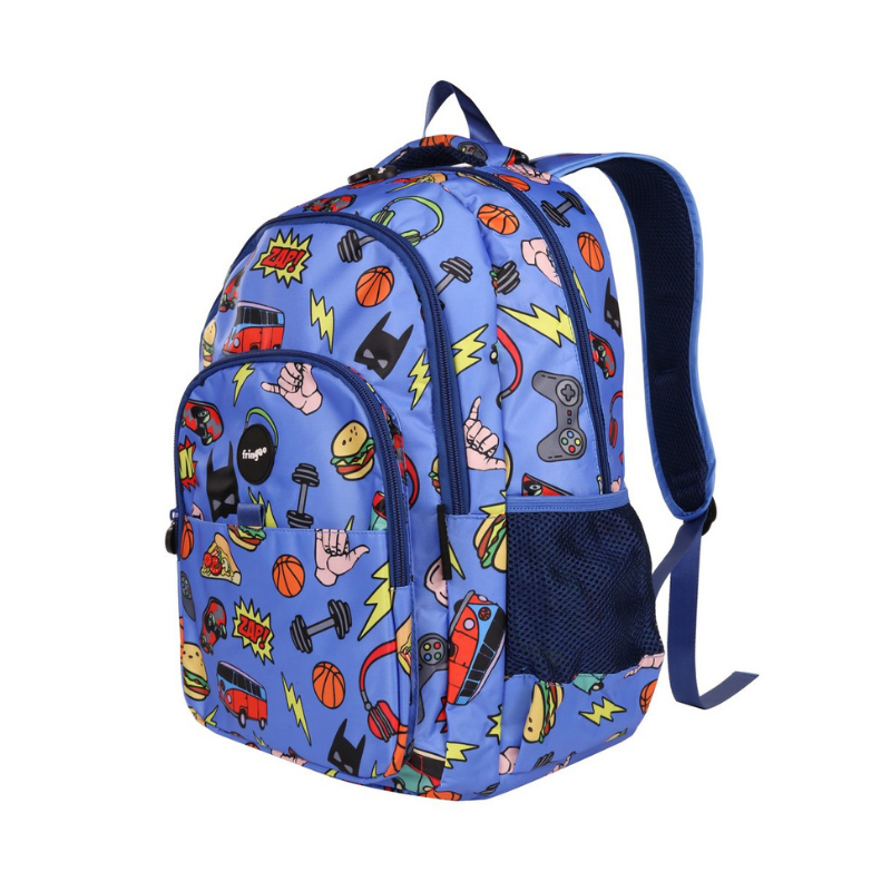 Fringoo Multi-Compartment Backpack - Doodle Boy
