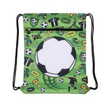 Load image into Gallery viewer, Fringoo Personalised Drawstring Bag - Soccer Ball
