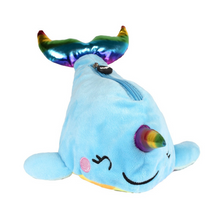Load image into Gallery viewer, Fringoo Plush Pencil Case - Narwhal
