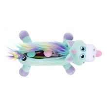 Load image into Gallery viewer, Fringoo Plush Unicorn Pencil Case - Rainbow Unicorn Mint
