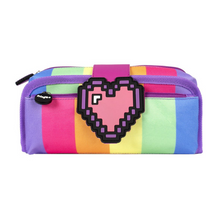 Load image into Gallery viewer, Fringoo Silicone Patch Pencil Case - Pixel Heart
