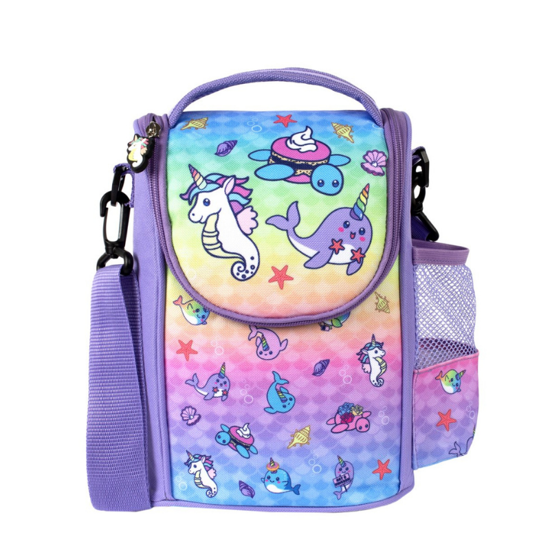 Fringoo Strap Lunch Bag - Narwhal and Seahorse