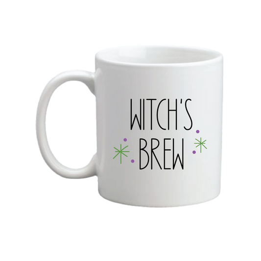 Halloween C-Handle Coffee Mug - Witch's Brew