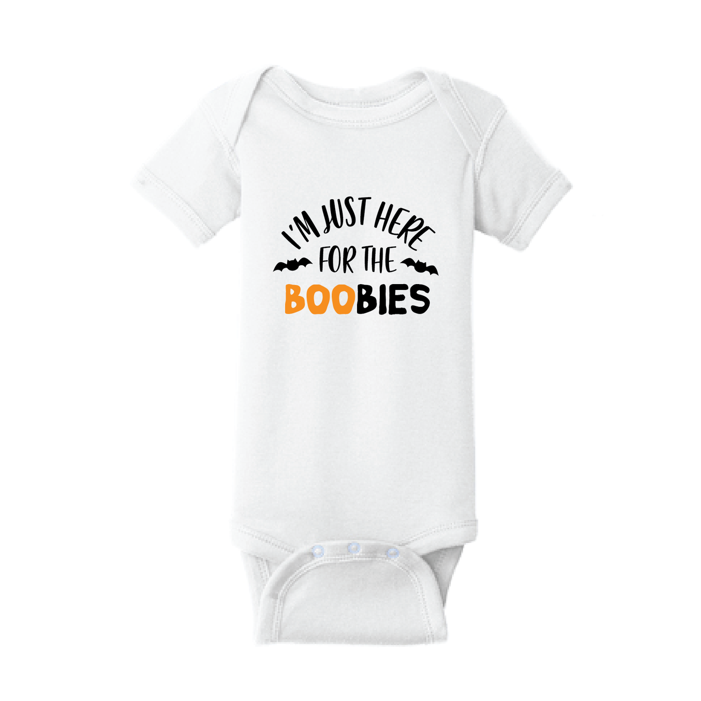 Halloween Baby Onesie - I'm just here for the BOOBIES