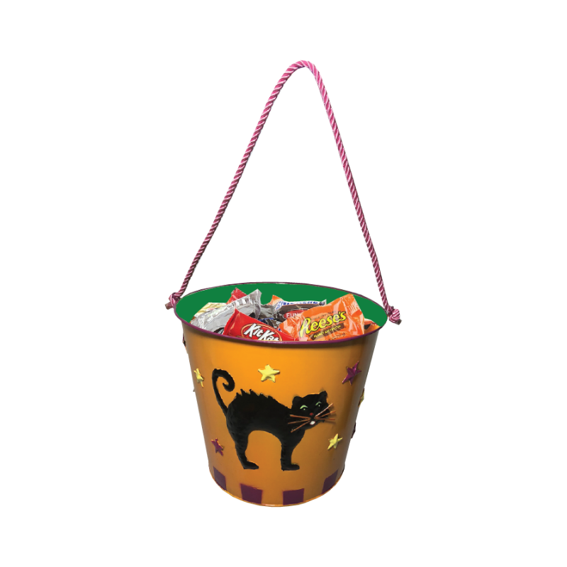 Halloween Bucket – Black Cat